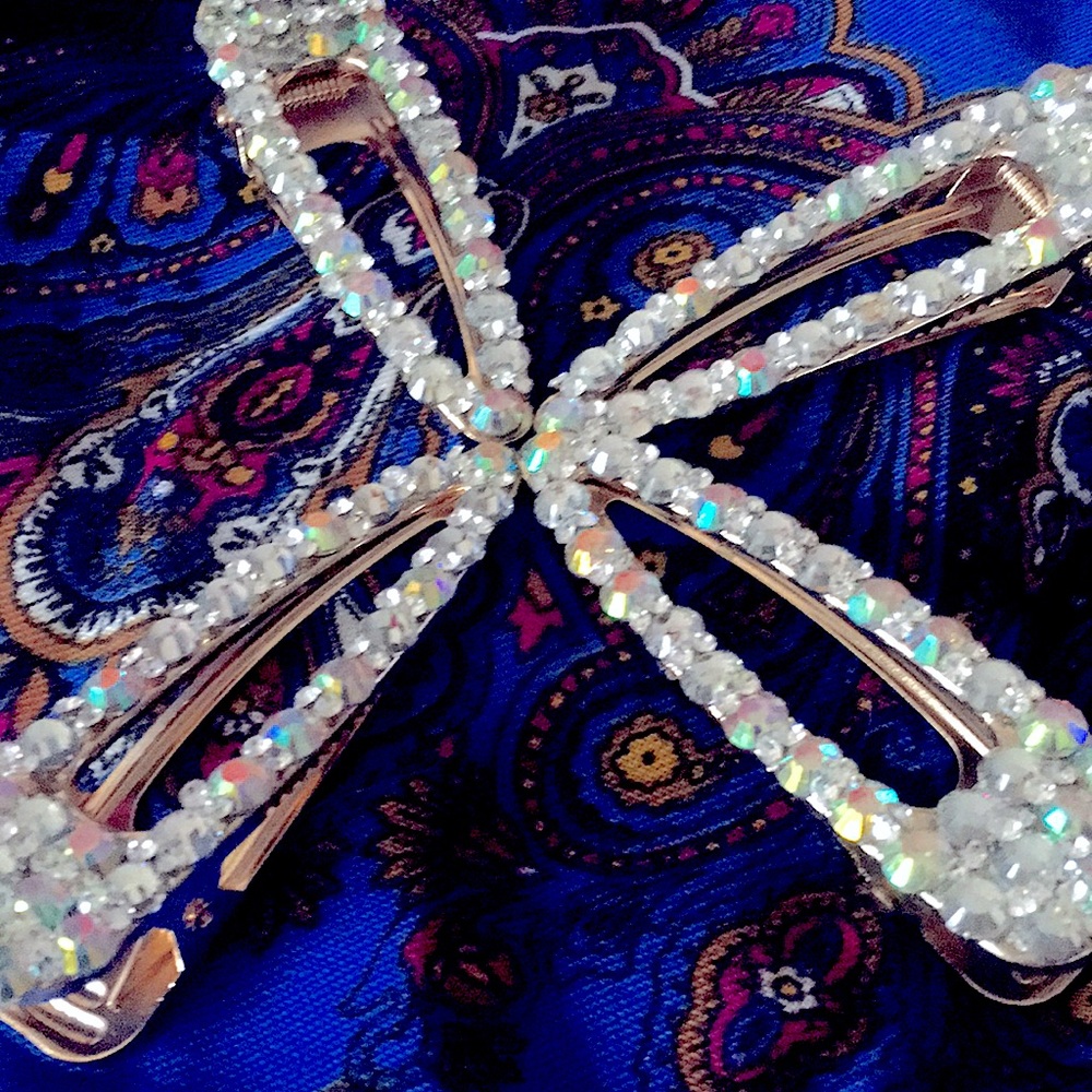 Rhinestone Hair Clips